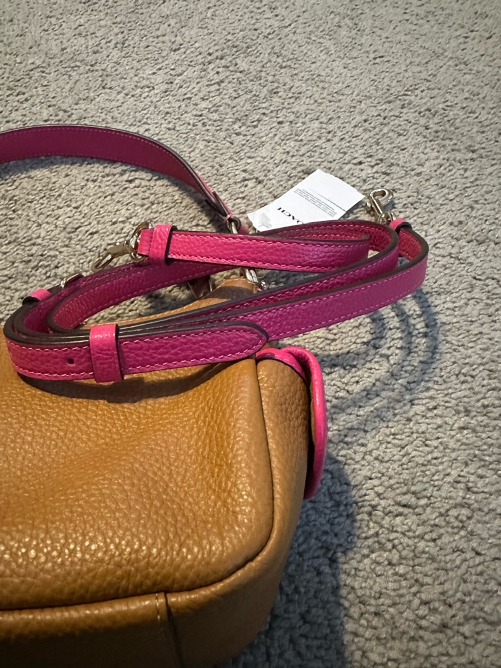 NWT Coach Pennie Shoulder/Crossbody Bag 25/Refined Pebble Leather - Picture 11 of 16